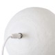 GLOBOSTAR® MOON 79606 Μοντέρνο Επιτραπέζιο Φωτιστικό Πορτατίφ LED 2W 120lm 360° Επαναφορτιζόμενο DC 5V με USB 2.0 IP20 Πολύχρωμο RGBW - Λευκό & Μπεζ - Μ12 x Π12 x Υ15cm - 2 Χρόνια Εγγύηση