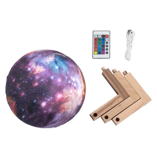 GloboStar® MOON 79616 Επιτραπέζιο Φωτιστικό Πορτατίφ LED 4W 200lm 360° DC 5V IP20 RGBW Dimmable Πολύχρωμο Πλαστικό με Μπεζ Ξύλο - Μ15 x Π15 x Υ19cm - 2 Xρόνια Εγγύηση GloboStar® MOON 79616 Επιτραπέζιο Φωτιστικό Πορτατίφ LED 4W 200lm 360° DC 5V IP20 RGBW Dimmable Πολύχρωμο Πλαστικό με Μπεζ Ξύλο - Μ15 x Π15 x Υ19cm - 2 Xρόνια Εγγύηση