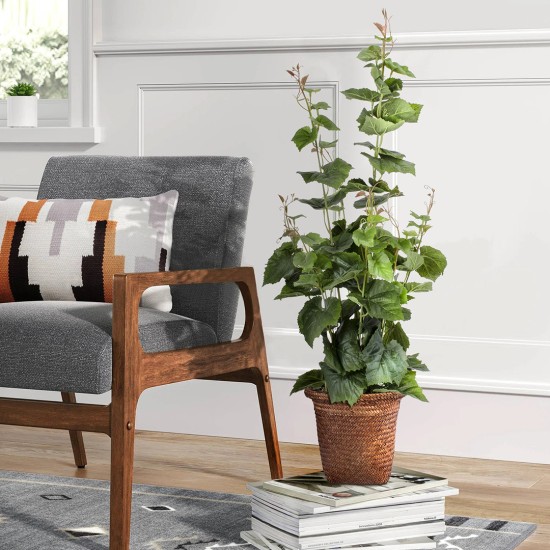 GloboStar® Artificial Garden SKIATHOS 20345 Διακοσμητικό Ψάθινο Καλάθι - Κασπώ Γλάστρα - Flower Pot Καφέ Φ24cm x Υ24cm GloboStar® Artificial Garden SKIATHOS 20345 Διακοσμητικό Ψάθινο Καλάθι - Κασπώ Γλάστρα - Flower Pot Καφέ Φ24cm x Υ24cm