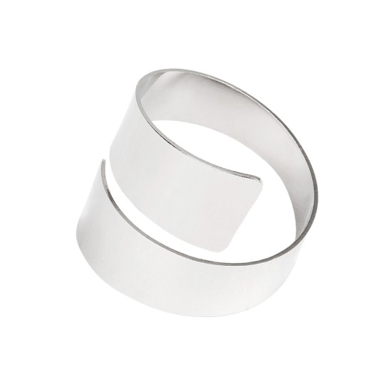 GLOBOSTAR® COUVERT 35009 Διακοσμητικό Δαχτυλίδι Πετσέτας - Ασημί - Μ5 x Π5 x Υ4.5cm GLOBOSTAR® COUVERT 35009 Διακοσμητικό Δαχτυλίδι Πετσέτας - Ασημί - Μ5 x Π5 x Υ4.5cm