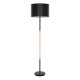 GLOBOSTAR® ASHLEY 00824 Μοντέρνο Επιδαπέδιο Φωτιστικό με Ντουί 1 x E27 AC 220-240V IP20 - Μαύρο & Μπεζ - Μ40 x Π40 x Υ145cm