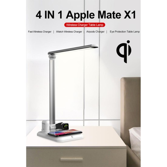 GLOBOSTAR® ONO 86101 Μοντέρνο Επιτραπέζιο Φωτιστικό Γραφείου με Ασύρματη Φόρτιση 10W 2A LED 5W 1000lm 90° DC 5V με USB-C IP20 Φυσικό Λευκό 4500K - Sanan SMD Chip - Λευκό - Μ33 x Π14 x Υ63cm - 2 Χρόνια Εγγύηση GLOBOSTAR® ONO 86101 Μοντέρνο Επιτραπέζιο Φωτιστικό Γραφείου με Ασύρματη Φόρτιση 10W 2A LED 5W 1000lm 90° DC 5V με USB-C IP20 Φυσικό Λευκό 4500K - Sanan SMD Chip - Λευκό - Μ33 x Π14 x Υ63cm - 2 Χρόνια Εγγύηση
