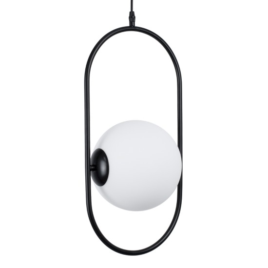 GLOBOSTAR® HAMBURG 00591 Μοντέρνο Κρεμαστό Φωτιστικό Οροφής με Ντουί 1 x E14 AC 220-240V IP20 - Μαύρο & Λευκό - Μ25 x Π20 x Υ50cm GLOBOSTAR® HAMBURG 00591 Μοντέρνο Κρεμαστό Φωτιστικό Οροφής με Ντουί 1 x E14 AC 220-240V IP20 - Μαύρο & Λευκό - Μ25 x Π20 x Υ50cm