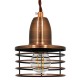 GLOBOSTAR® MANHATTAN 01453 Μοντέρνο Κρεμαστό Φωτιστικό Οροφής με Ντουί 1 x E27 AC 220-240V IP20 - Χάλκινο - Μ11 x Π11 x Υ14cm