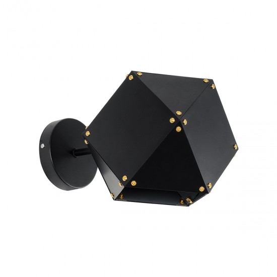 GLOBOSTAR® WELLES 00794 Μοντέρνο Φωτιστικό Τοίχου - Απλίκα με Ντουί 1 x E14 AC 220-240V IP20 - Μαύρο - Μ17 x Π28 x Υ17cm GLOBOSTAR® WELLES 00794 Μοντέρνο Φωτιστικό Τοίχου - Απλίκα με Ντουί 1 x E14 AC 220-240V IP20 - Μαύρο - Μ17 x Π28 x Υ17cm