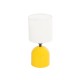 GLOBOSTAR® LOREN 204-0137 Μοντέρνο Επιτραπέζιο Φωτιστικό Πορτατίφ με Ντουί 1 x E14 AC 220-240V IP20 - Κίτρινο & Μπεζ - Μ15,5 x Π15,5 x Υ33cm GLOBOSTAR® LOREN 204-0137 Μοντέρνο Επιτραπέζιο Φωτιστικό Πορτατίφ με Ντουί 1 x E14 AC 220-240V IP20 - Κίτρινο & Μπεζ - Μ15,5 x Π15,5 x Υ33cm