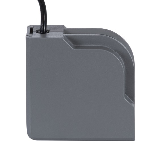 GLOBOSTAR® WINDOWCORNA 90114 Γωνιακό Φωτιστικό Ανάδειξης Παραθύρων LED 6W 540lm 3°x172° DC 24V Αδιάβροχο IP65 Θερμό Λευκό 2700K Dimmable - CREE XPE Chip - Γκρι Ανθρακί - Μ12 x Π4 x Υ12cm - 3 Χρόνια Εγγύηση