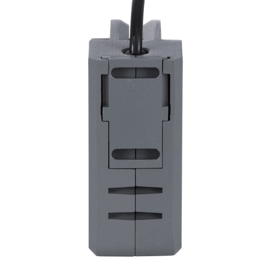 GLOBOSTAR® WINDOWCORNA 90114 Γωνιακό Φωτιστικό Ανάδειξης Παραθύρων LED 6W 540lm 3°x172° DC 24V Αδιάβροχο IP65 Θερμό Λευκό 2700K Dimmable - CREE XPE Chip - Γκρι Ανθρακί - Μ12 x Π4 x Υ12cm - 3 Χρόνια Εγγύηση