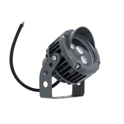 GLOBOSTAR® TREEVINA 90357 Φωτιστικό Σποτ με Αντιθαμβωτική Γρίλια για Φυτά - Δέντρα με Βάση Κήπου / Καρφωτό LED 6W 660lm 10° DC 24V Αδιάβροχο IP65 Θερμό Λευκό 2700K Dimmable - Bridgelux SMD Chip - Γκρι Ανθρακί - Μ13 x Π9.5 x Υ9.5cm - 3 Χρόνια Εγγύηση