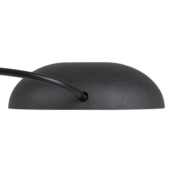 GLOBOSTAR® STEPLUNA 90617 Φωτιστικό Σκαλοπατιού / Διαδρόμου LED 3W 345lm 10° DC 24V Αδιάβροχο IP65 Φυσικό Λευκό 4500K Dimmable - Bridgelux SMD Chip - Μαύρο Ματ - Μ12 x Π12 x Υ3cm - 3 Χρόνια Εγγύηση