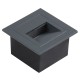 GLOBOSTAR® STEP-MINA 90627 Χωνευτό Αρχιτεκτονικό Φωτιστικό Διαδρόμου/Σκαλοπατιού LED 3W 330lm 30° DC 24V Αδιάβροχο IP65 Θερμό Λευκό 2700K Dimmable - Γκρι Ανθρακί - Μ8.3 x Π8.3 x Υ5cm / Μ6.6 x Π6.6cm - 3 Χρόνια Εγγύηση