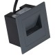 GLOBOSTAR® STEP-MINA 90627 Χωνευτό Αρχιτεκτονικό Φωτιστικό Διαδρόμου/Σκαλοπατιού LED 3W 330lm 30° DC 24V Αδιάβροχο IP65 Θερμό Λευκό 2700K Dimmable - Γκρι Ανθρακί - Μ8.3 x Π8.3 x Υ5cm / Μ6.6 x Π6.6cm - 3 Χρόνια Εγγύηση