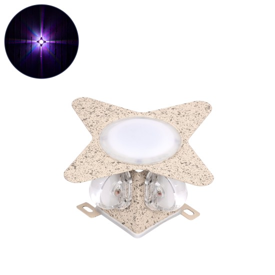 GLOBOSTAR® WALLLIGHT-CINA 90659 Μοντέρνο Φωτιστικό Τοίχου - Απλίκα LED 10W 1100lm 10° AC 220-240V Αδιάβροχο IP65 Πολύχρωμο RGB - CREE COB Chip & TÜV SÜD Driver - Μπεζ - Μ18.5 x Π18.5 x Υ8.5cm - 3 Χρόνια Εγγύηση