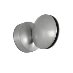 GLOBOSTAR® SEPTUM 93067 Μοντέρνο Φωτιστικό Τοίχου - Απλίκα LED 9W 1150lm 1° AC 220-240V IP44 Μπλε - CREE XPE Chip & TÜV SÜD Driver - Γκρι Ανθρακί Ματ - Μ12 x Π11 x Υ17cm - 5 Χρόνια Εγγύηση