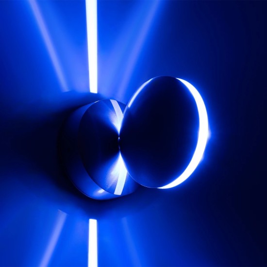 GLOBOSTAR® SEPTUM 93067 Μοντέρνο Φωτιστικό Τοίχου - Απλίκα LED 9W 1150lm 1° AC 220-240V IP44 Μπλε - CREE XPE Chip & TÜV SÜD Driver - Γκρι Ανθρακί Ματ - Μ12 x Π11 x Υ17cm - 5 Χρόνια Εγγύηση GLOBOSTAR® SEPTUM 93067 Μοντέρνο Φωτιστικό Τοίχου - Απλίκα LED 9W 1150lm 1° AC 220-240V IP44 Μπλε - CREE XPE Chip & TÜV SÜD Driver - Γκρι Ανθρακί Ματ - Μ12 x Π11 x Υ17cm - 5 Χρόνια Εγγύηση