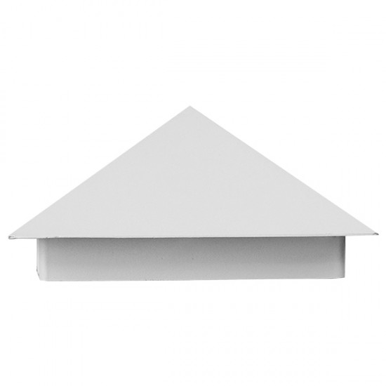 GLOBOSTAR® STEALTH 96503 Μοντέρνο Φωτιστικό Τοίχου - Απλίκα LED 10W 1200lm 60° AC 220-240V Αδιάβροχο IP65 Ψυχρό Λευκό 6000K - Bridgelux COB Chip & TÜV SÜD Driver - Λευκό Ματ - Μ17 x Π7.5 x Υ17cm - 5 Χρόνια Εγγύηση