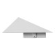 GLOBOSTAR® STEALTH 96503 Μοντέρνο Φωτιστικό Τοίχου - Απλίκα LED 10W 1200lm 60° AC 220-240V Αδιάβροχο IP65 Ψυχρό Λευκό 6000K - Bridgelux COB Chip & TÜV SÜD Driver - Λευκό Ματ - Μ17 x Π7.5 x Υ17cm - 5 Χρόνια Εγγύηση