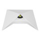 GLOBOSTAR® STEALTH 96503 Μοντέρνο Φωτιστικό Τοίχου - Απλίκα LED 10W 1200lm 60° AC 220-240V Αδιάβροχο IP65 Ψυχρό Λευκό 6000K - Bridgelux COB Chip & TÜV SÜD Driver - Λευκό Ματ - Μ17 x Π7.5 x Υ17cm - 5 Χρόνια Εγγύηση