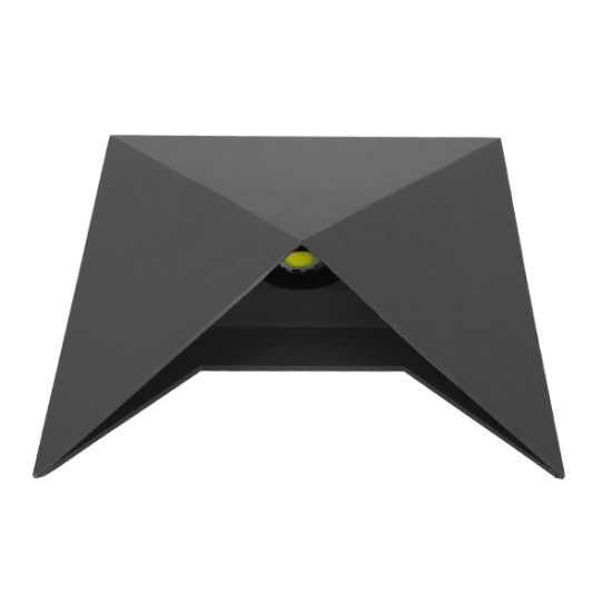 GLOBOSTAR® STEALTH 96509 Μοντέρνο Φωτιστικό Τοίχου - Απλίκα LED 10W 1200lm 60° AC 220-240V Αδιάβροχο IP65 Ψυχρό Λευκό 6000K - Bridgelux COB Chip & TÜV SÜD Driver - Γκρι Ανθρακί Ματ - Μ17 x Π7.5 x Υ17cm - 5 Χρόνια Εγγύηση GLOBOSTAR® STEALTH 96509 Μοντέρνο Φωτιστικό Τοίχου - Απλίκα LED 10W 1200lm 60° AC 220-240V Αδιάβροχο IP65 Ψυχρό Λευκό 6000K - Bridgelux COB Chip & TÜV SÜD Driver - Γκρι Ανθρακί Ματ - Μ17 x Π7.5 x Υ17cm - 5 Χρόνια Εγγύηση