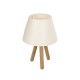 GLOBOSTAR® CAP 204-0069 Μοντέρνο Επιτραπέζιο Φωτιστικό Πορτατίφ με Ντουί 1 x E27 AC 220-240V IP20 - Καφέ & Λευκό - Μ22 x Π22 x Υ33cm GLOBOSTAR® CAP 204-0069 Μοντέρνο Επιτραπέζιο Φωτιστικό Πορτατίφ με Ντουί 1 x E27 AC 220-240V IP20 - Καφέ & Λευκό - Μ22 x Π22 x Υ33cm