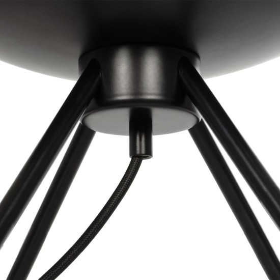 GLOBOSTAR® JAVAN 999-0036 Μοντέρνο Επιτραπέζιο Φωτιστικό Πορτατίφ με Ντουί 1 x E27 AC 220-240V IP20 - Διάφανο & Μαύρο - Μ30 x Π30 x Υ40cm GLOBOSTAR® JAVAN 999-0036 Μοντέρνο Επιτραπέζιο Φωτιστικό Πορτατίφ με Ντουί 1 x E27 AC 220-240V IP20 - Διάφανο & Μαύρο - Μ30 x Π30 x Υ40cm
