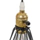 GLOBOSTAR® ELMA 999-0239 Μοντέρνο Επιτραπέζιο Φωτιστικό Πορτατίφ με Ντουί 1 x E27 AC 220-240V IP20 - Μπεζ & Μαύρο - Μ35 x Π20 x Υ43cm