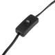 GLOBOSTAR® ELMA 999-0239 Μοντέρνο Επιτραπέζιο Φωτιστικό Πορτατίφ με Ντουί 1 x E27 AC 220-240V IP20 - Μπεζ & Μαύρο - Μ35 x Π20 x Υ43cm
