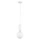 GLOBOSTAR® MAVERICK 00944 Μοντέρνο Κρεμαστό Φωτιστικό Οροφής με Ντουί 1 x E27 AC 220-240V IP20 - Λευκό - Μ15 x Π15 x Υ33cm GLOBOSTAR® MAVERICK 00944 Μοντέρνο Κρεμαστό Φωτιστικό Οροφής με Ντουί 1 x E27 AC 220-240V IP20 - Λευκό - Μ15 x Π15 x Υ33cm