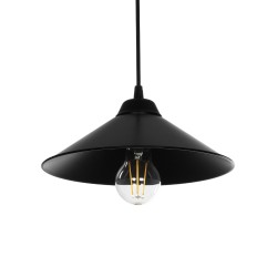 GLOBOSTAR® FONTE 203-0080 Μοντέρνο Κρεμαστό Φωτιστικό Οροφής με Ντουί 1 x E27 AC 220-240V IP20 - Μαύρο - Μ25.5 x Π25.5 x Υ10cm GLOBOSTAR® FONTE 203-0080 Μοντέρνο Κρεμαστό Φωτιστικό Οροφής με Ντουί 1 x E27 AC 220-240V IP20 - Μαύρο - Μ25.5 x Π25.5 x Υ10cm