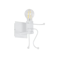 GLOBOSTAR® LITTLEMAN 01389 Μοντέρνο Φωτιστικό Τοίχου - Απλίκα με Ντουί 1 x E27 AC 220-240V IP20 - Λευκό - Μ12 x Π19 x Υ17cm GLOBOSTAR® LITTLEMAN 01389 Μοντέρνο Φωτιστικό Τοίχου - Απλίκα με Ντουί 1 x E27 AC 220-240V IP20 - Λευκό - Μ12 x Π19 x Υ17cm