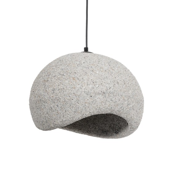 GLOBOSTAR® STONE 204-0123 Μοντέρνο Κρεμαστό Φωτιστικό Οροφής με Ντουί 1 x E27 AC 220-240V IP20 - Γκρι Μπέζ - Μ35 x Π31 x Υ26cm GLOBOSTAR® STONE 204-0123 Μοντέρνο Κρεμαστό Φωτιστικό Οροφής με Ντουί 1 x E27 AC 220-240V IP20 - Γκρι Μπέζ - Μ35 x Π31 x Υ26cm