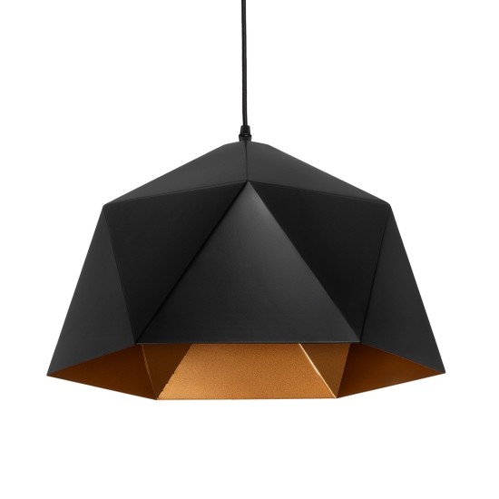 GLOBOSTAR® HEXAGON 01195 Μοντέρνο Κρεμαστό Φωτιστικό Οροφής με Ντουί 1 x E27 AC 220-240V IP20 - Μαύρο & Χρυσό - Μ45 x Π45 x Υ28cm GLOBOSTAR® HEXAGON 01195 Μοντέρνο Κρεμαστό Φωτιστικό Οροφής με Ντουί 1 x E27 AC 220-240V IP20 - Μαύρο & Χρυσό - Μ45 x Π45 x Υ28cm