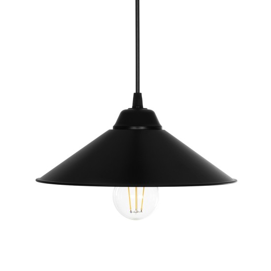 GLOBOSTAR® FONTE 203-0080 Μοντέρνο Κρεμαστό Φωτιστικό Οροφής με Ντουί 1 x E27 AC 220-240V IP20 - Μαύρο - Μ25.5 x Π25.5 x Υ10cm GLOBOSTAR® FONTE 203-0080 Μοντέρνο Κρεμαστό Φωτιστικό Οροφής με Ντουί 1 x E27 AC 220-240V IP20 - Μαύρο - Μ25.5 x Π25.5 x Υ10cm