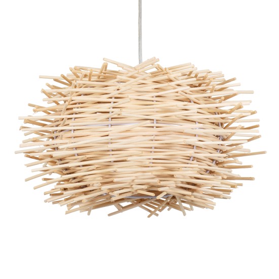 GLOBOSTAR® MINORCA 01730 Boho Κρεμαστό Φωτιστικό Οροφής με Ντουί 1 x E27 AC 220-240V IP20 - Μπεζ - Μ35 x Π35 x Y23cm GLOBOSTAR® MINORCA 01730 Boho Κρεμαστό Φωτιστικό Οροφής με Ντουί 1 x E27 AC 220-240V IP20 - Μπεζ - Μ35 x Π35 x Y23cm