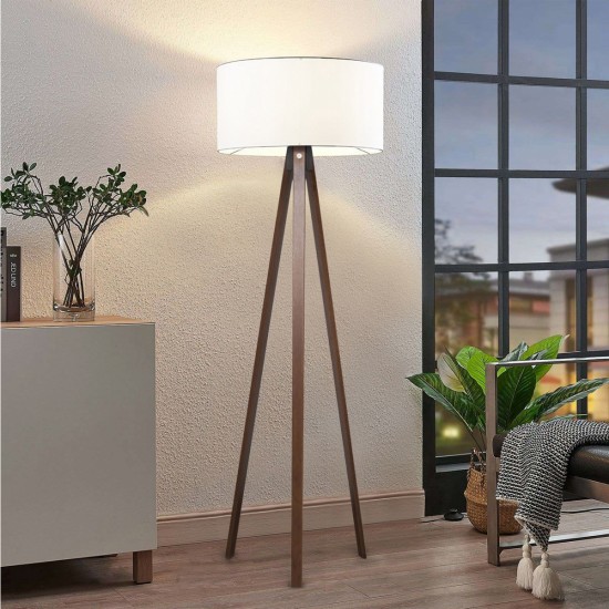GLOBOSTAR® SAGA 204-0032 Μοντέρνο Επιδαπέδιο Φωτιστικό με Ντουί 1 x E27 AC 220-240V IP20 - Καφέ & Λευκό - Μ38 x Π38 x Υ140cm GLOBOSTAR® SAGA 204-0032 Μοντέρνο Επιδαπέδιο Φωτιστικό με Ντουί 1 x E27 AC 220-240V IP20 - Καφέ & Λευκό - Μ38 x Π38 x Υ140cm