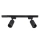 GLOBOSTAR® LEO 60354 Μοντέρνο Φωτιστικό Οροφής με Ντουί 2 x GU10 AC 220-240V IP20 - Μαύρο - Μ50.5 x Π6 x Υ20cm GLOBOSTAR® LEO 60354 Μοντέρνο Φωτιστικό Οροφής με Ντουί 2 x GU10 AC 220-240V IP20 - Μαύρο - Μ50.5 x Π6 x Υ20cm