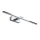 GLOBOSTAR® ELLIS 60445 Μοντέρνο Φωτιστικό Τοίχου - Απλίκα Καθρέπτη Μπάνιου LED 12W 1400lm 120° AC 220-240V IP44 Φυσικό Λευκό 4500K - Lumileds SMD Chip & TÜV SÜD Driver - Νίκελ Χρώμιο - Μ60 x Π16 x Υ6cm - 3 Χρόνια Εγγύηση