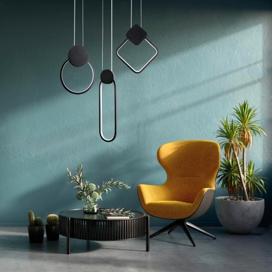 GLOBOSTAR® ILDI 61088 Μοντέρνο Κρεμαστό Φωτιστικό Οροφής LED 12W 1200lm 300° AC 220-240V IP20 Ρυθμιζόμενο Λευκό CCT με On/Off 2700K/4500K/6000K - Lumileds SMD Chip - Μαύρο Ματ - Μ10 x Π2.3 x Υ38cm - 3 Χρόνια Εγγύηση GLOBOSTAR® ILDI 61088 Μοντέρνο Κρεμαστό Φωτιστικό Οροφής LED 12W 1200lm 300° AC 220-240V IP20 Ρυθμιζόμενο Λευκό CCT με On/Off 2700K/4500K/6000K - Lumileds SMD Chip - Μαύρο Ματ - Μ10 x Π2.3 x Υ38cm - 3 Χρόνια Εγγύηση