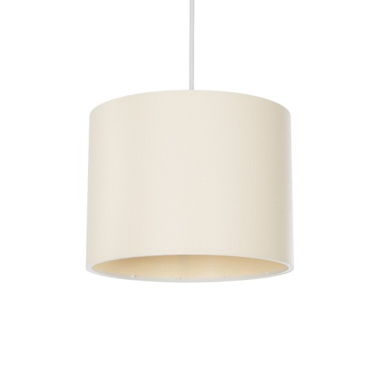 GLOBOSTAR® BLAZE 203-0106 Μοντέρνο Κρεμαστό Φωτιστικό Οροφής με Ντουί 1 x E27 AC 220-240V IP20 - Μπεζ - Μ22 x Π22 x Υ20cm