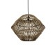 GLOBOSTAR® ARANCIA 205-0048 Boho Κρεμαστό Φωτιστικό Οροφής με Ντουί 1 x E27 AC 220-240V IP20 - Μπεζ - M46 x Π46 x Υ35cm
