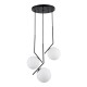 GLOBOSTAR® MONROE 00952 Μοντέρνο Κρεμαστό Φωτιστικό Οροφής με Ντουί 3 x E27 AC 220-240V IP20 - Μαύρο & Λευκό - Μ60 x Π60 x Υ50cm GLOBOSTAR® MONROE 00952 Μοντέρνο Κρεμαστό Φωτιστικό Οροφής με Ντουί 3 x E27 AC 220-240V IP20 - Μαύρο & Λευκό - Μ60 x Π60 x Υ50cm