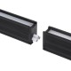 GloboStar® OFFICE 61024-P Γραμμικό Κρεμαστό Φωτιστικό Linear LED 18W 2200lm 120° AC 220-240V Μ120 x Π2 x Υ4cm Φυσικό Λευκό 4500K - Μαύρο - 3 Years Warranty