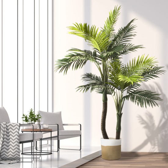 GloboStar® Artificial Garden PALAWAN 20201 Διακοσμητικό Πλεκτό Καλάθι - Κασπώ Γλάστρα - Flower Pot Μπεζ με Λευκό Π35cm x Υ38cm GloboStar® Artificial Garden PALAWAN 20201 Διακοσμητικό Πλεκτό Καλάθι - Κασπώ Γλάστρα - Flower Pot Μπεζ με Λευκό Π35cm x Υ38cm
