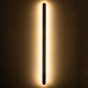 GLOBOSTAR® HOUSTON 61350 Μοντέρνο Φωτιστικό Τοίχου - Απλίκα LED 24W 2880lm 360° AC 220-240V IP20 Ρυθμιζόμενο Λευκό CCT με On/Off 2700K/4500K/6000K - Lumileds SMD Chip - Χρυσό Βούρτσας - Μ6 x Π3 x Υ100cm - 3 Χρόνια Εγγύηση