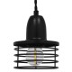 GLOBOSTAR® MANHATTAN 01456 Μοντέρνο Κρεμαστό Φωτιστικό Οροφής με Ντουί 1 x E27 AC 220-240V IP20 - Μαύρο - Μ11 x Π11 x Υ14cm