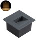 GLOBOSTAR® STEP-MINA 90627 Χωνευτό Αρχιτεκτονικό Φωτιστικό Διαδρόμου/Σκαλοπατιού LED 3W 330lm 30° DC 24V Αδιάβροχο IP65 Θερμό Λευκό 2700K Dimmable - Γκρι Ανθρακί - Μ8.3 x Π8.3 x Υ5cm / Μ6.6 x Π6.6cm - 3 Χρόνια Εγγύηση
