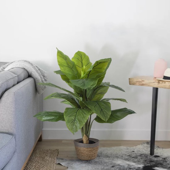 GloboStar® Artificial Garden ANTIPAROS 20289 Διακοσμητικό Πλεκτό Καλάθι - Κασπώ Γλάστρα - Flower Pot Μπεζ με Γκρι Φ22cm x Υ15cm GloboStar® Artificial Garden ANTIPAROS 20289 Διακοσμητικό Πλεκτό Καλάθι - Κασπώ Γλάστρα - Flower Pot Μπεζ με Γκρι Φ22cm x Υ15cm