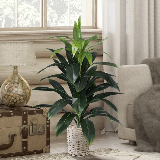 GloboStar® Artificial Garden DOMINGO 20591 Διακοσμητικό Πλεκτό Καλάθι - Κασπώ Γλάστρα - Flower Pot Λευκό με Μπεζ Φ16 x Υ18cm GloboStar® Artificial Garden DOMINGO 20591 Διακοσμητικό Πλεκτό Καλάθι - Κασπώ Γλάστρα - Flower Pot Λευκό με Μπεζ Φ16 x Υ18cm