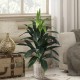 GloboStar® Artificial Garden DOMINGO 20591 Διακοσμητικό Πλεκτό Καλάθι - Κασπώ Γλάστρα - Flower Pot Λευκό με Μπεζ Φ16 x Υ18cm GloboStar® Artificial Garden DOMINGO 20591 Διακοσμητικό Πλεκτό Καλάθι - Κασπώ Γλάστρα - Flower Pot Λευκό με Μπεζ Φ16 x Υ18cm