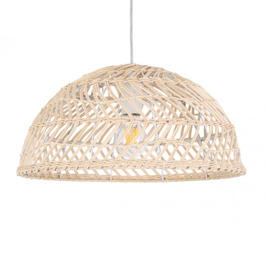 GLOBOSTAR® COMORES 01727 Boho Κρεμαστό Φωτιστικό Οροφής με Ντουί 1 x E27 AC 220-240V IP20 - Μπεζ - Μ40 x Π40 x Y20cm GLOBOSTAR® COMORES 01727 Boho Κρεμαστό Φωτιστικό Οροφής με Ντουί 1 x E27 AC 220-240V IP20 - Μπεζ - Μ40 x Π40 x Y20cm